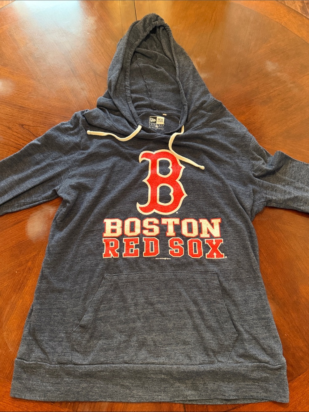 New Era Women’s Navy Boston Red Sox Hoodie with Red Logo